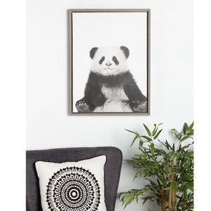 18" x 24" Slyvie Panda Canvas Frame Wall Art